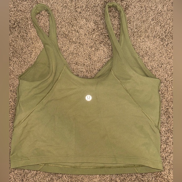 Lulu green cropped tank - Picture 2 of 5